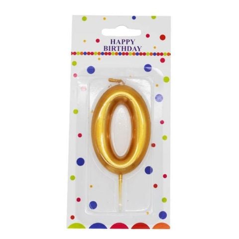 ORTA BOY 0 RAKAM GOLD MUM 10CM  PK:24 KL:600