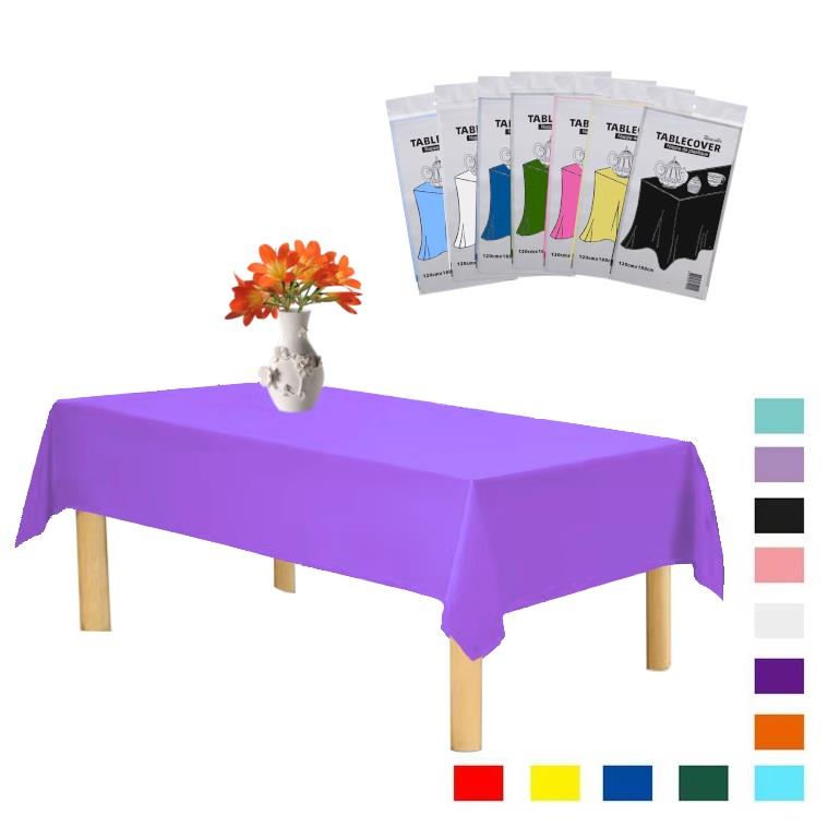PLASTİK MOR MASA ÖRTÜSÜ 120*180cm