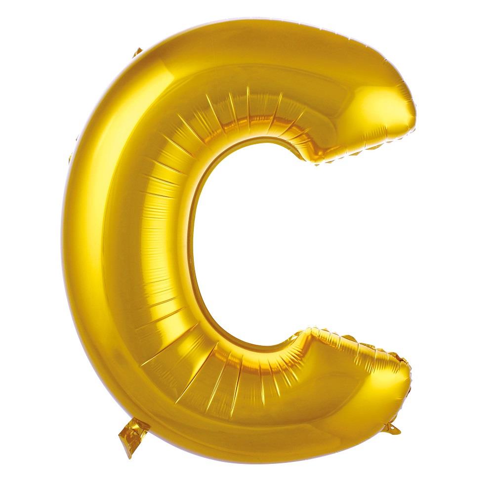 C- HARF 40 İNC GOLD RENK BALON 100 CM