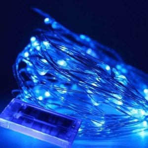 2 PİLLİ 3 MT MAVİ RENK TEL LED