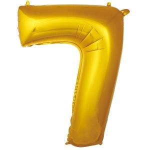 7- RAKAM 40 İNC GOLD RENK BALON 100 CM