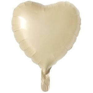 18 İNC KALP BEJ RENK FOLYO BALON