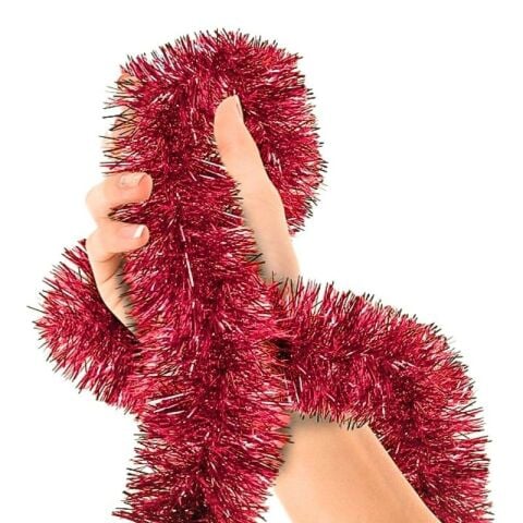 2 MT METALİZE KIRMIZI SİM SÜS 6,5cm