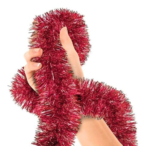 2 MT METALİZE KIRMIZI SİM SÜS 6,5cm