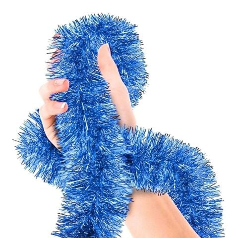 2 MT METALİZE MAVİ SİM SÜS 6,5cm