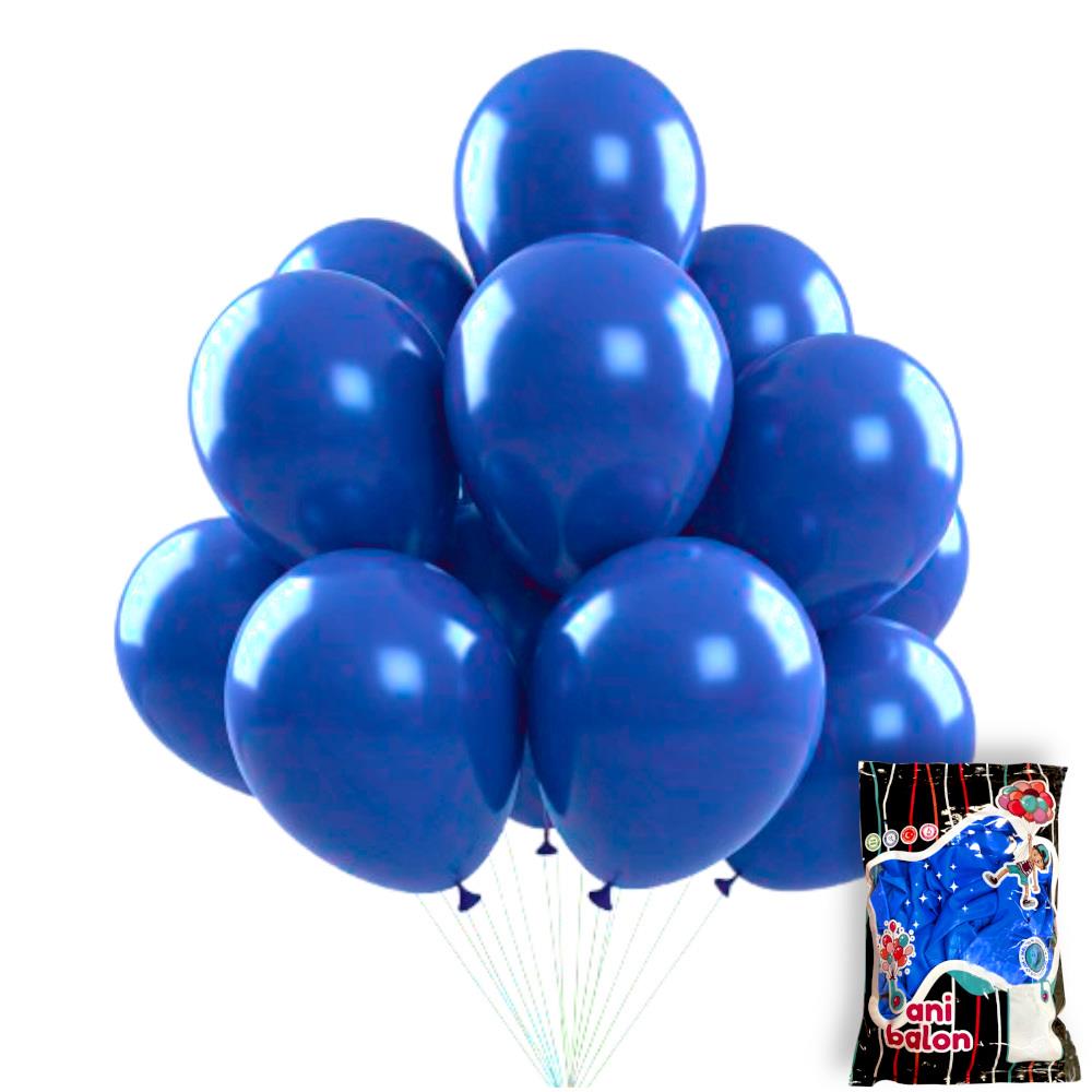 12 BANİ PASTEL BALON MAVİ 100 LÜ