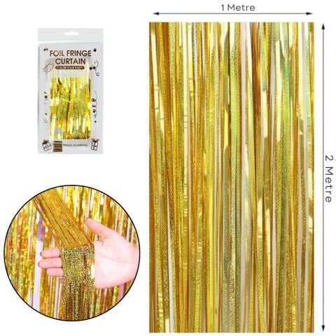 İTHAL METALİZE HOLOGRAM GOLD ARKA PLAN PERDESİ 2*1m