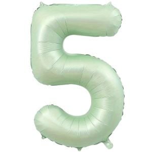 5- RAKAM 34 İNC RETRO YEŞİL RENK BALON 76 CM