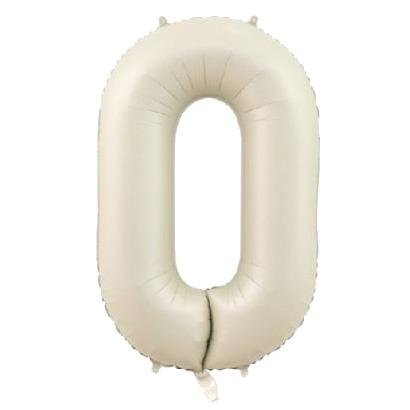 0- RAKAM 34 İNC KREM RENK BALON 76 CM