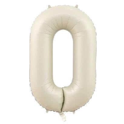 0- RAKAM 34 İNC KREM RENK BALON 76 CM