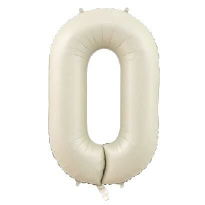 0- RAKAM 34 İNC KREM RENK BALON 76 CM