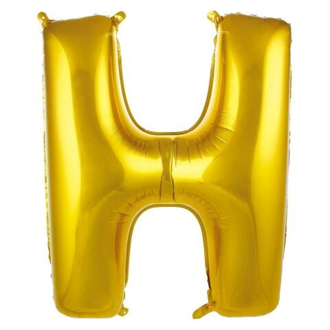 H- HARF 40 İNC GOLD RENK BALON 100 CM