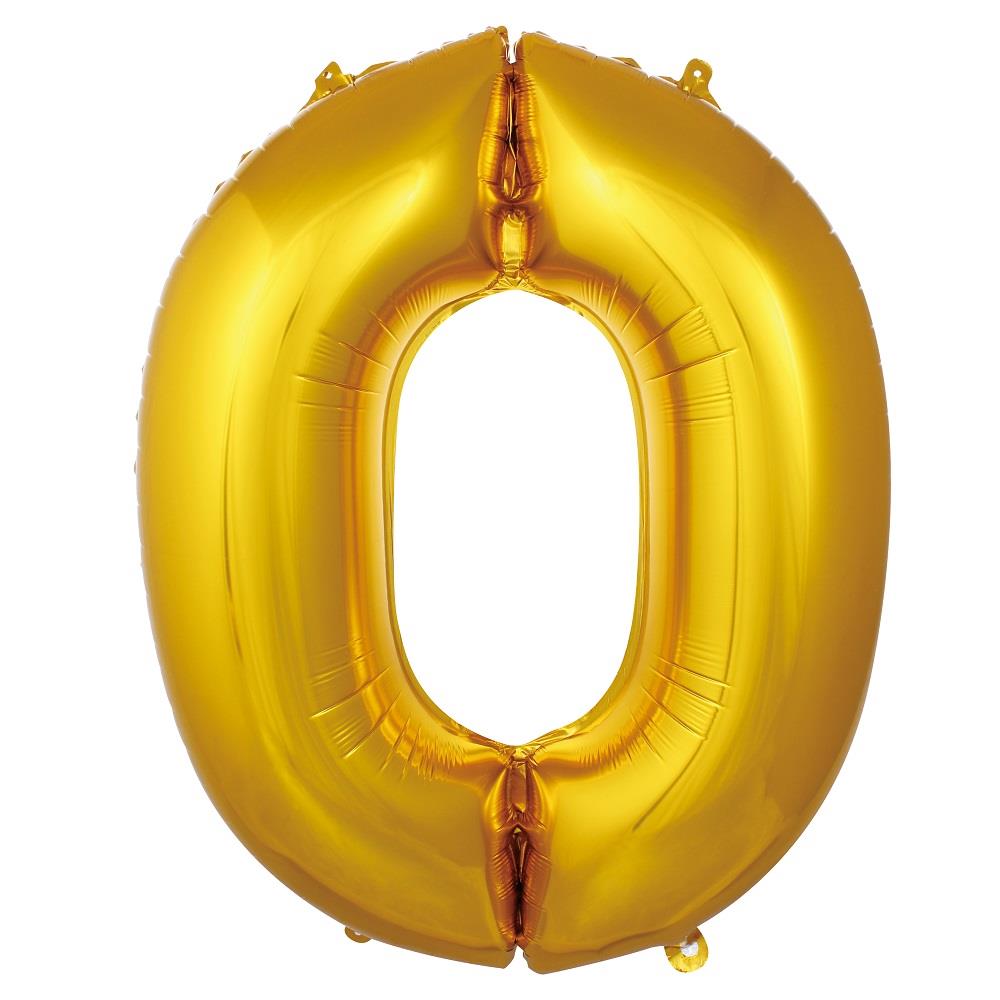 0- RAKAM 34 İNC GOLD RENK BALON 76 CM