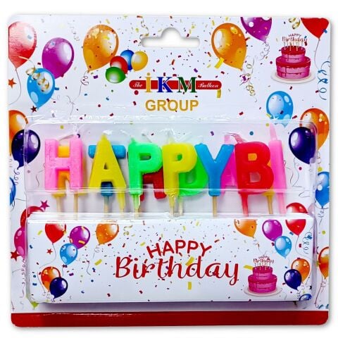 HAPPY BiRTHDAY RENKLİ MUM PK:24 KL:600