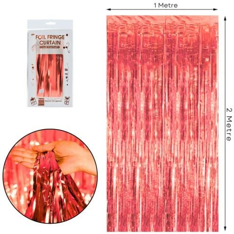 İTHAL METALİZE KIRMIZI ARKA PLAN PERDESİ 2*1m