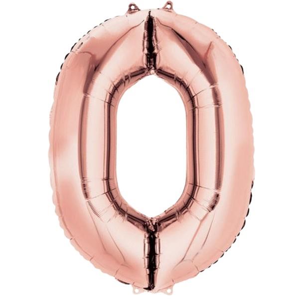 0- RAKAM 16 İNC ROSEGOLD RENK BALON 36 CM