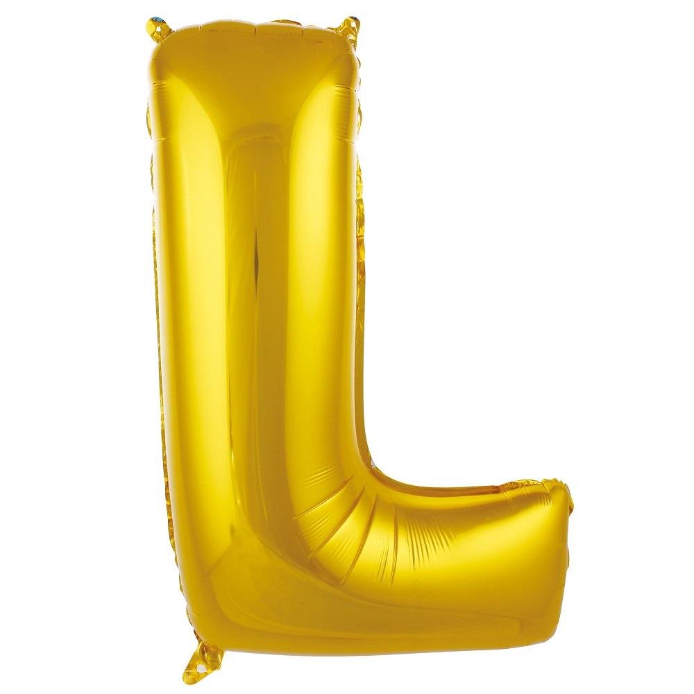 L- HARF 34 İNC GOLD RENK BALON 76 CM