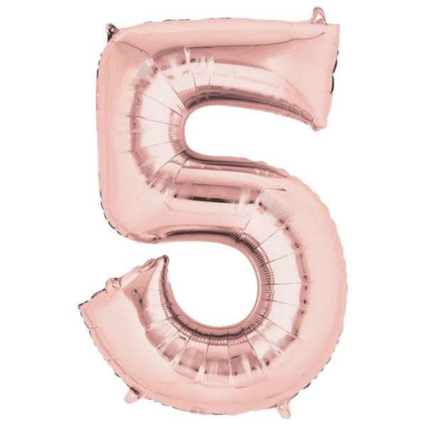 5- RAKAM 16 İNC ROSEGOLD RENK BALON 36 CM