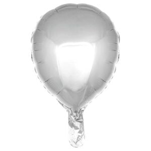24 İNC LATEKS ŞEKİLLİ GÜMÜŞ RENK FOLYO BALON