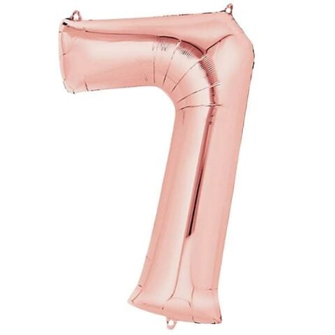 7- RAKAM 16 İNC ROSEGOLD RENK BALON 36 CM