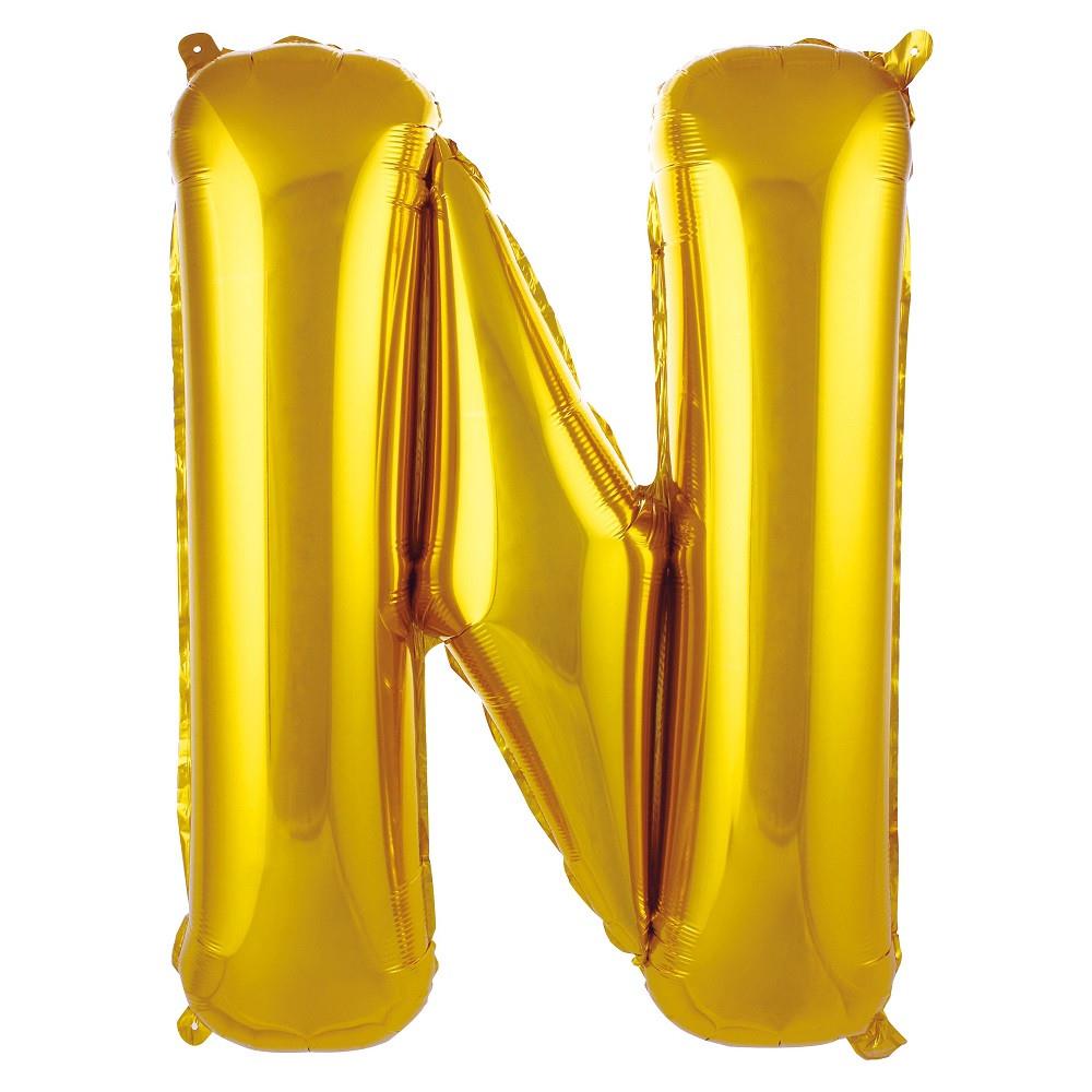 N- HARF 34 İNC GOLD RENK BALON 76 CM