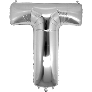 T- HARF 32 İNC GÜMÜŞ RENK BALON 76 CM