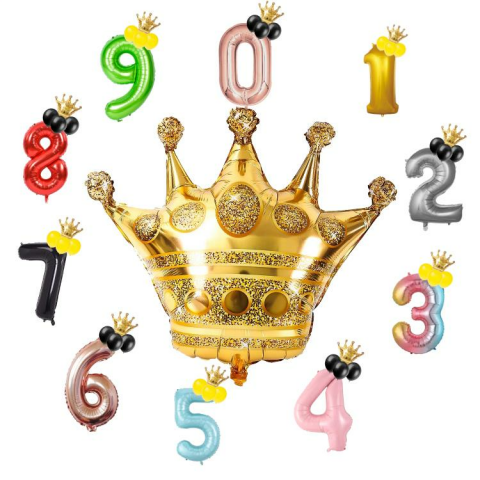 10 İNC KRAL TAÇ FOLYO BALON