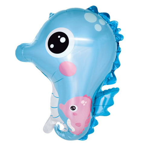 DENİZ ATI MAVİ FOLYO BALON 53,5*65