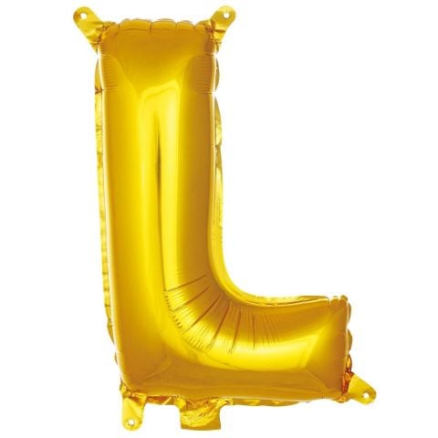 L- HARF 16 İNC GOLD RENK BALON 36 CM