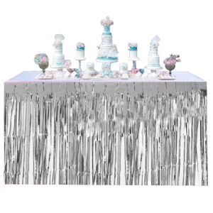 İTHAL METALİZE GÜMÜŞ MASA ETEĞİ 70*300cm