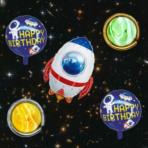 UZAY MEKİĞİ SET FOLYO BALON