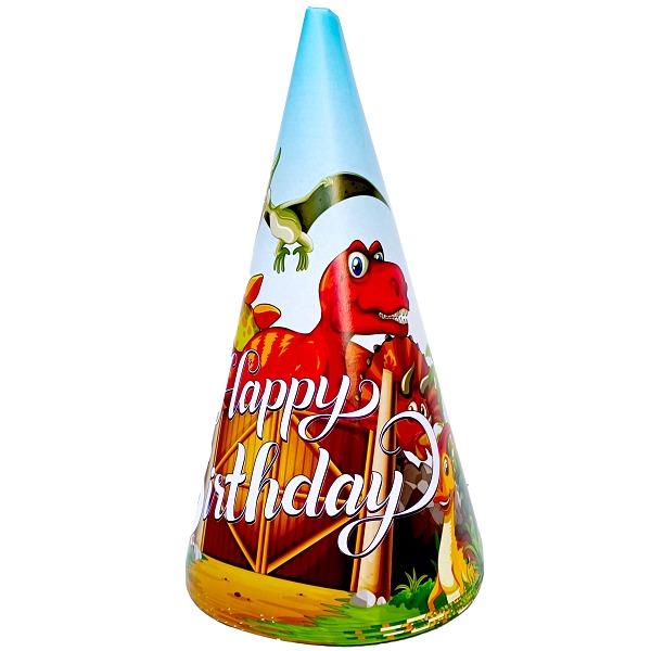 8 Lİ DİNAZOR HAPPY BİRTHDAY ŞAPKA