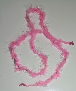 2 MT KEDİ KUYRUĞU PEMBE TÜY 5 CM