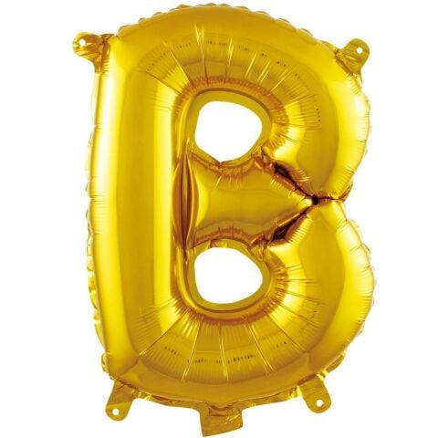 B- HARF 16 İNC GOLD RENK BALON 36 CM