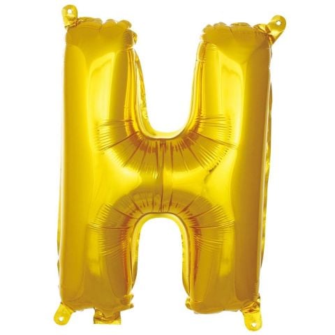 H- HARF 16 İNC GOLD RENK BALON 36 CM