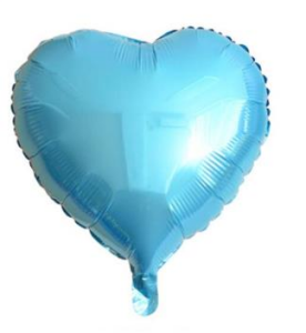 18 İNC KALP LACİVERT RENK FOLYO BALON