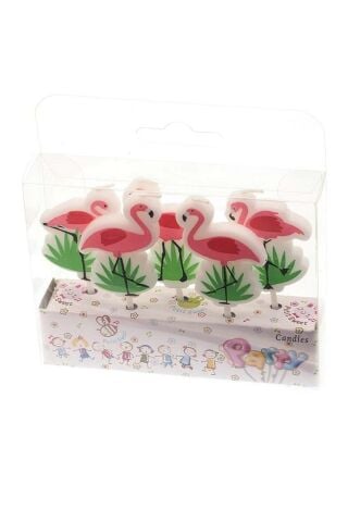 5 Lİ FLAMİNGO MUM PK:12