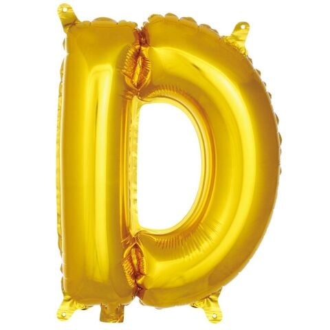 D- HARF 16 İNC GOLD RENK BALON 36 CM