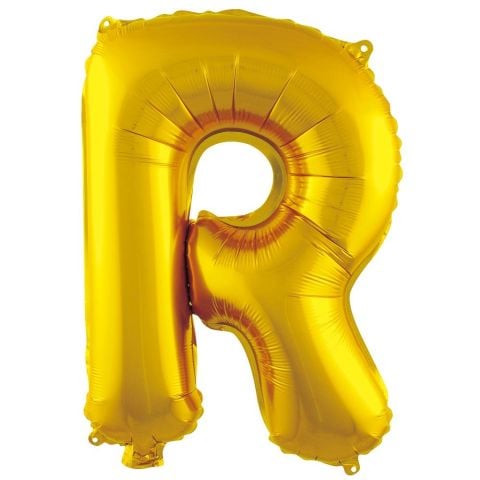 R- HARF 16 İNC GOLD RENK BALON 36 CM