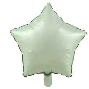 24 İNC YILDIZ RETRO YEŞİL RENK FOLYO BALON