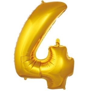 4- RAKAM 16 İNC GOLD RENK BALON 36 CM