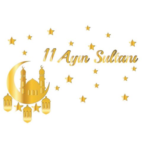 METALİZE BÜYÜK 11 AYIN SULTANI RAMAZAN TAVAN SÜS
