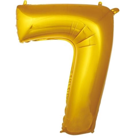 7- RAKAM 16 İNC GOLD RENK BALON 36 CM