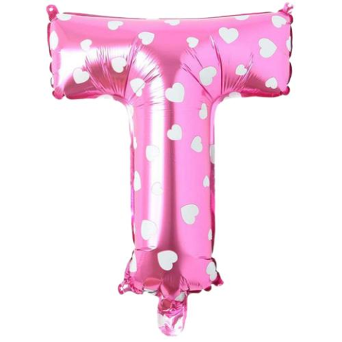 T- HARF 16 İNC PEMBE RENK BALON 36 CM