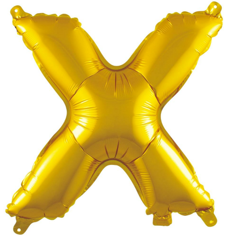 X- HARF 40 İNC GOLD RENK BALON 100 CM