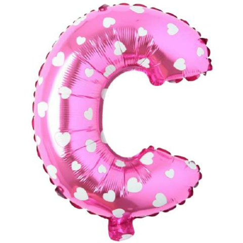 C- HARF 16 İNC PEMBE RENK BALON 36 CM