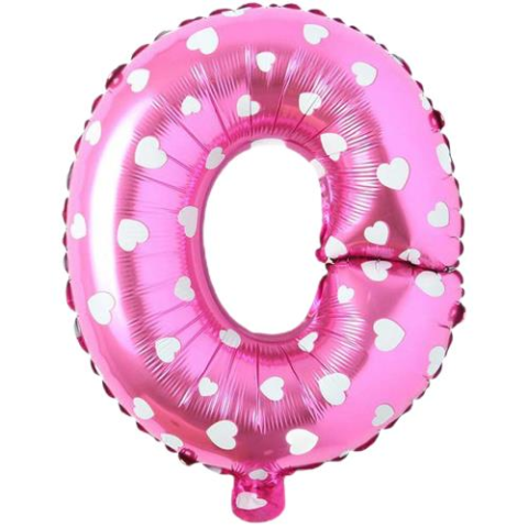 O- HARF 16 İNC PEMBE RENK BALON 36 CM