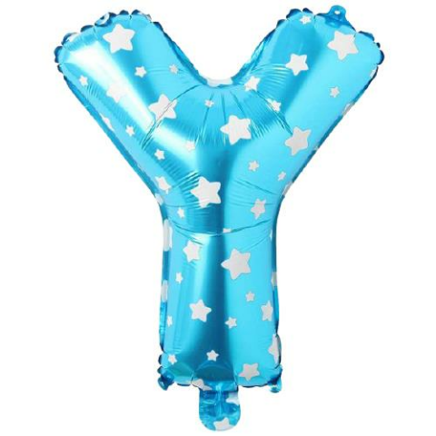 Y- HARF 16 İNC MAVİ RENK BALON 36 CM