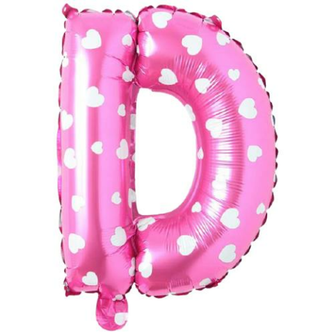 D- HARF 16 İNC PEMBE RENK BALON 36 CM