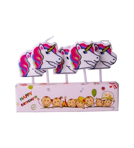 5 Lİ UNİCORN KAFA MUM PK:12